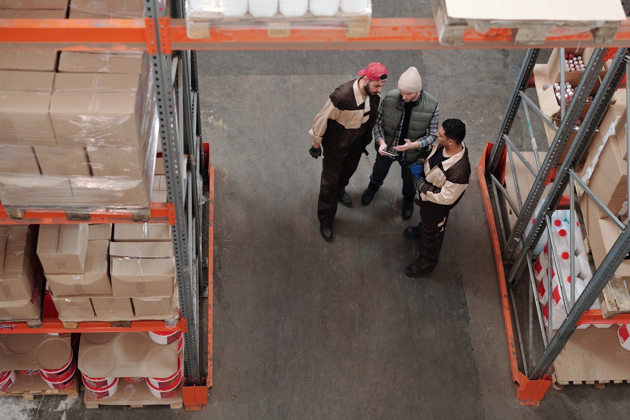 Staff in warehouse